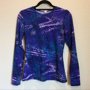 Champion duo dry thermal long sleeve top in purple